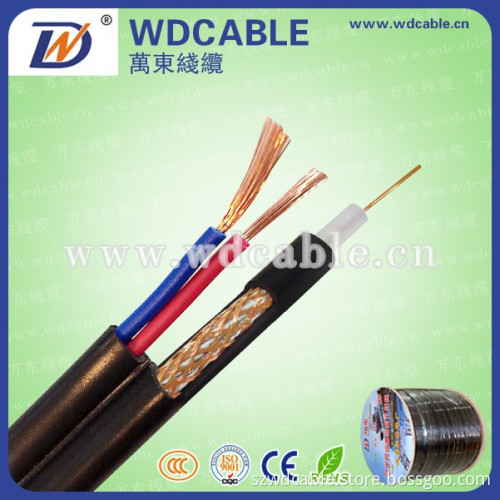 75Ohm Security CCTV RG59 Siamese Cable with Power Cable